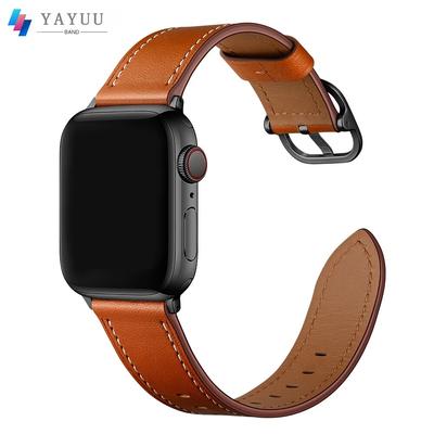 Compatible for Apple Watch Band 40mm 41mm 44mm 45mm 49mm Leather Replacement Strap for iWatch Series 8 7 6 5 4 Ultra SE