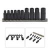 10 Piece Tap Socket Set With Return Sleeve Square Drive For Threading Tapping Tasks Pneumatic Wrench Tool Accessories