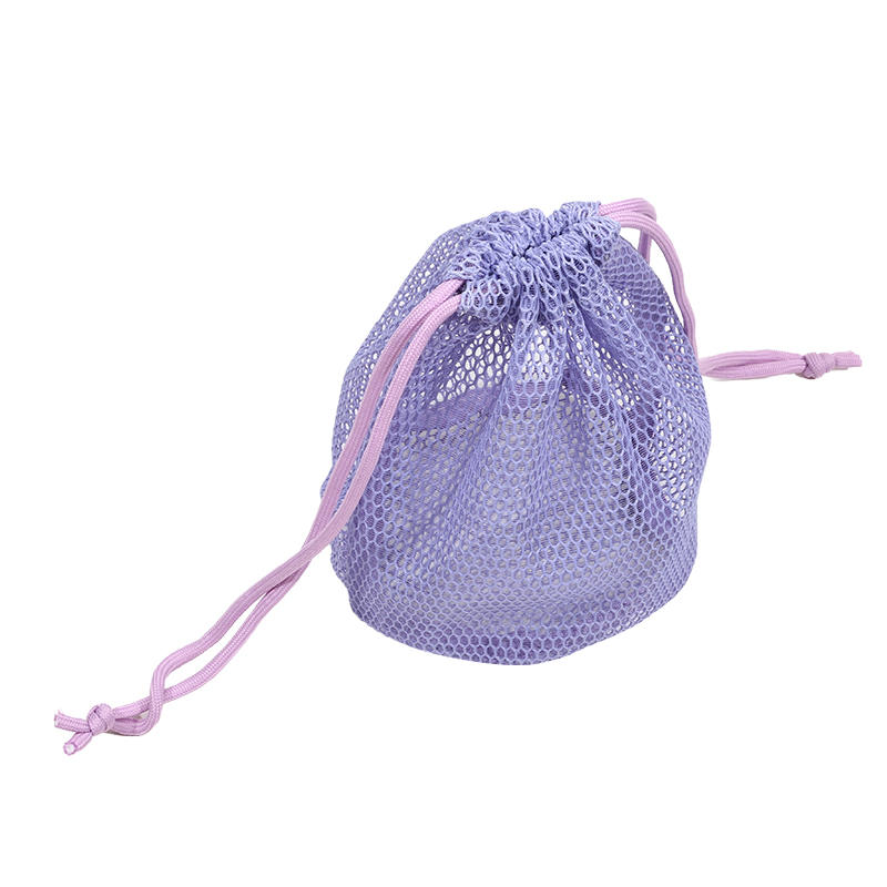 Mesh Large Capacity Drawstring Bag Portable Minimalist Toiletry Cosmetic Travel Hand Carry Storage Wash Pouch Organizer