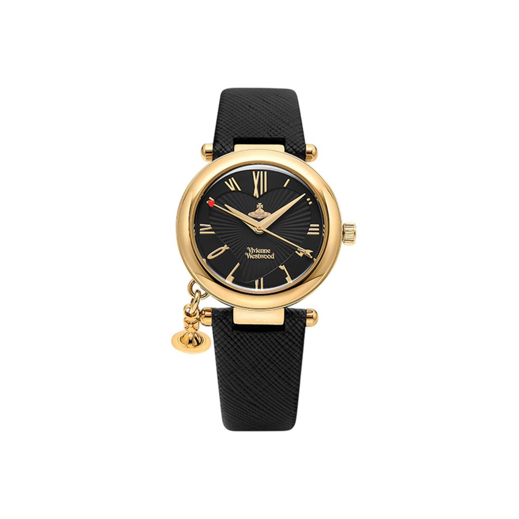 [Vivienne Westwood] VV006GDBLK Orb Women's Leather Watch