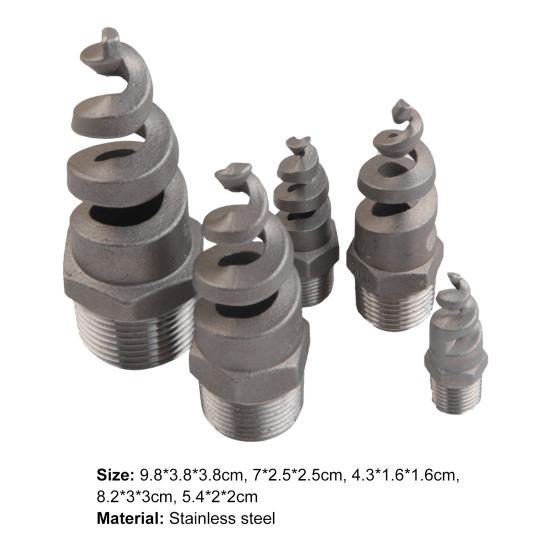 Ugello Atomizzatore Conico a Spirale Resistente al Calore Anti-Intasamento Costruzione Robusta Filettatura Maschile Acciaio Inossidabile Spirale KTY