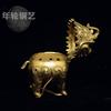 Brass Foo Dog Incense Burner Desktop Decor Handmade Ethnic Style Copper Aroma Diffuser Office Home
