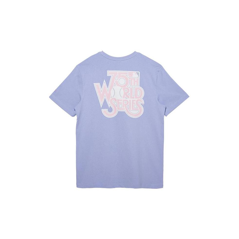 New Era SS22 World Series Thema Briefdruck T-Shirt Unisex T-Shirt Hell-Lila 13274238