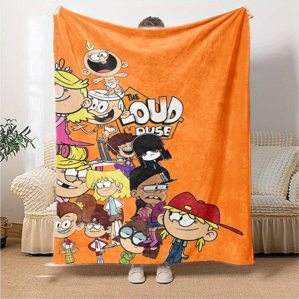 The Loud House Print Flannel Blanket High Quality Warm Comfortable Cover for All Seasons Perfect for Gifts Home Decor