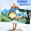 Anime-Totoros Print Beach Towel, Large Soft Quick Dry Towel for Beach Camping Swimming