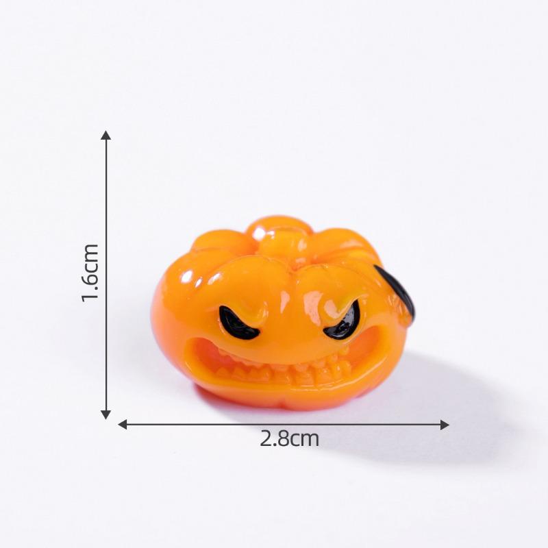 Micro-landscape Halloween Pumpkin Ghost Figurine Decorative Accessories Mini Desktop Ornaments