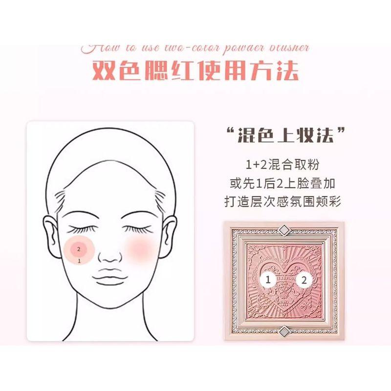 CHEERFLOR - Brilliant Secret Series Two-Tone Frame Blush Palette - 2 Types