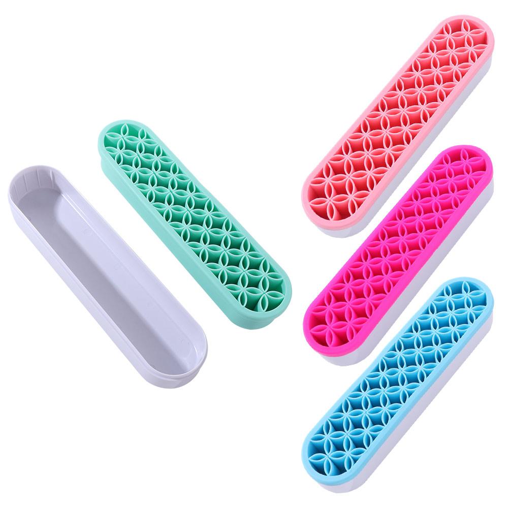 DIY Sewing Tool Rack Silicone Structure Pen Storage Case Makeup Brush Holder Makeup Tools