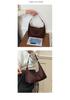Suede Velvet Women's Large Capacity Crossbody Tote Bag - Winter Solid Color Casual Handbag