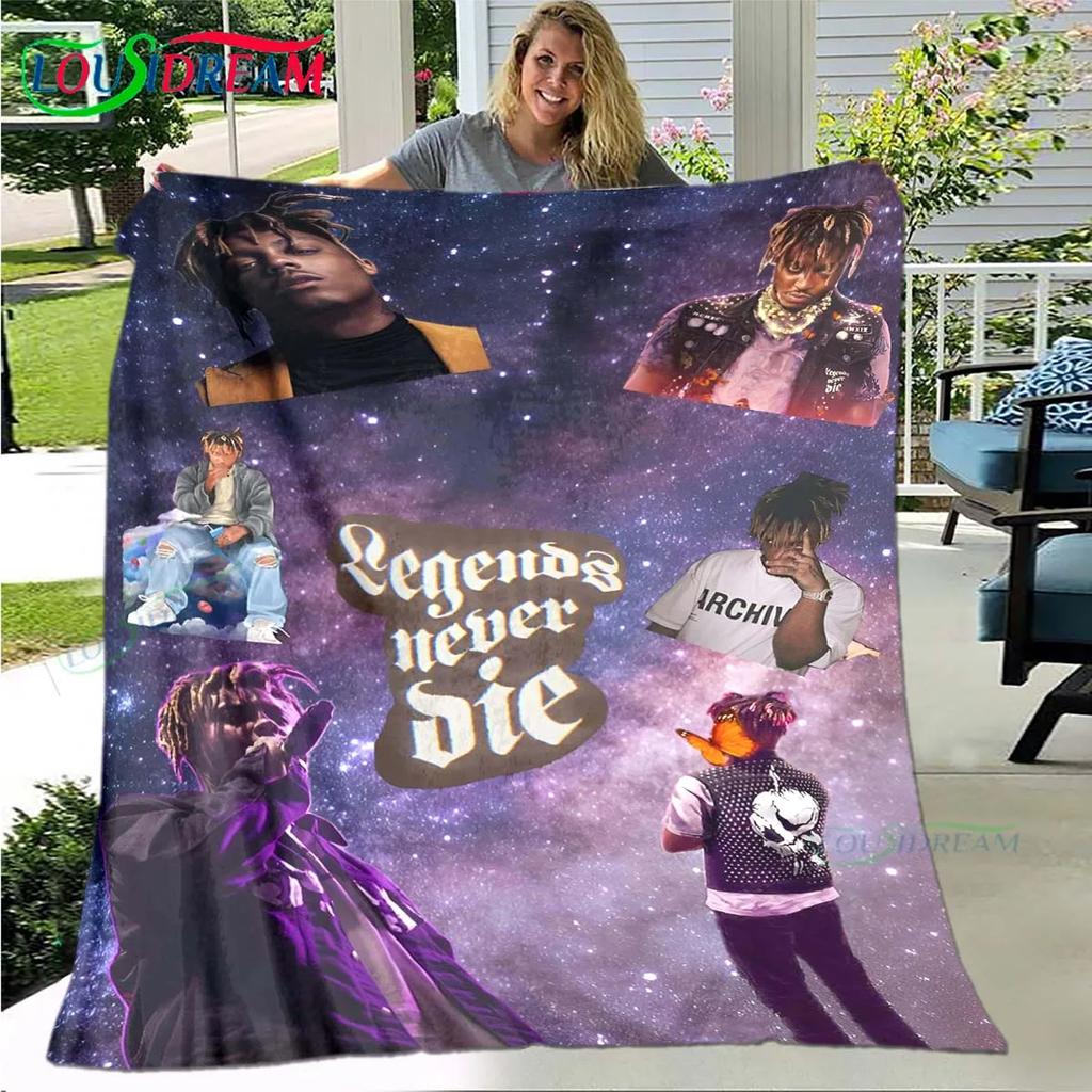 Mode Hip-Hop-Sänger J-Juice WRLD Flanell Decke für Erwachsene und Kinder Sofa Bett Dekoration Decke Tragbare Decke Geschenk