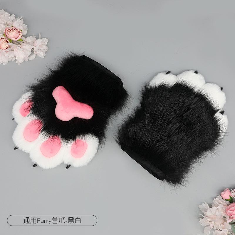 New Plush Animal Claws Nails Gloves Anime Cos Costumes Accessories for Halloween Girls Prom Cosplay Props Anime Accessories