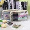 Large Capacity Transparent Pencil Bag With Seethrough Window For Students Gift