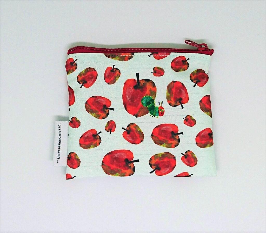 Crane Kobo The Very Hungry Caterpillar Japanese Goods Pocket Tissue Pouch Apple CKEC0003 100mm x 120mm