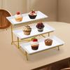3 Tiers Serving Platters & Sturdier Rack Rectangular Serving Tray Set Display Serving Dishes for Party Entertaining Food Display