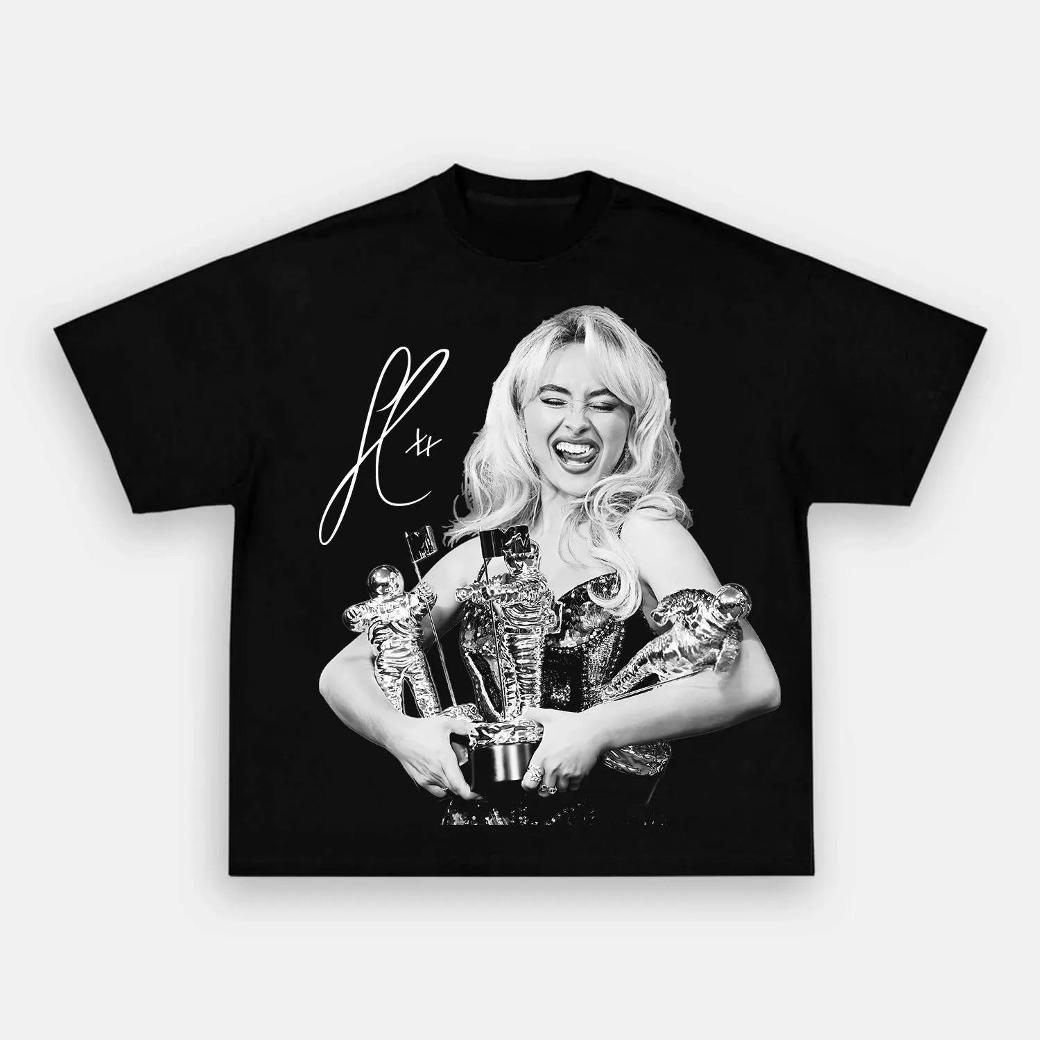 

Sabrina Carpenter Coachella T Shirt 2026 Summer New Unisex Women Fashion Pop Star Tour Graphic Cotton Oversized Street Y2K Tshirt M