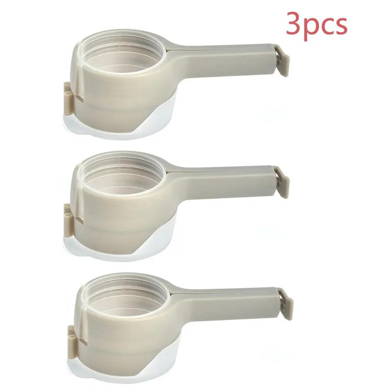 Food Preserving Bag Closure Clip Oat Dispense Spout Snack Bag Clip Moisture Seal Clip Fresh Keeping Sealer Clamp Kitchen Gadget