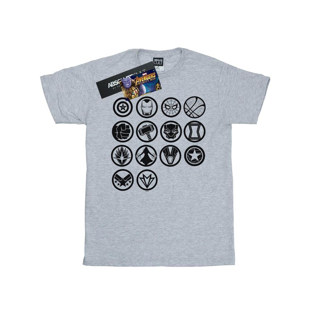 Marvel Mens Avengers Infinity War Icons Assemble T-Shirt