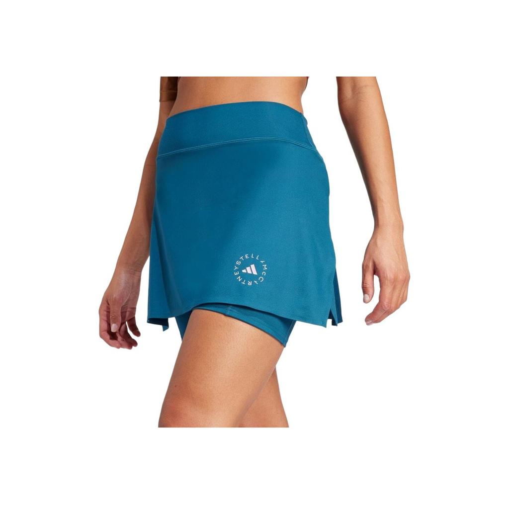 Adidas By Stella McCartney Logo Print Fashion Casual Skirt Women Skirts Blue IN3643