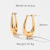 INS Brass Hoop Huggies Earrings Small Large Circle Hoops Jewelry Diamond Earrings Women Girls Gold Hoop Earrings