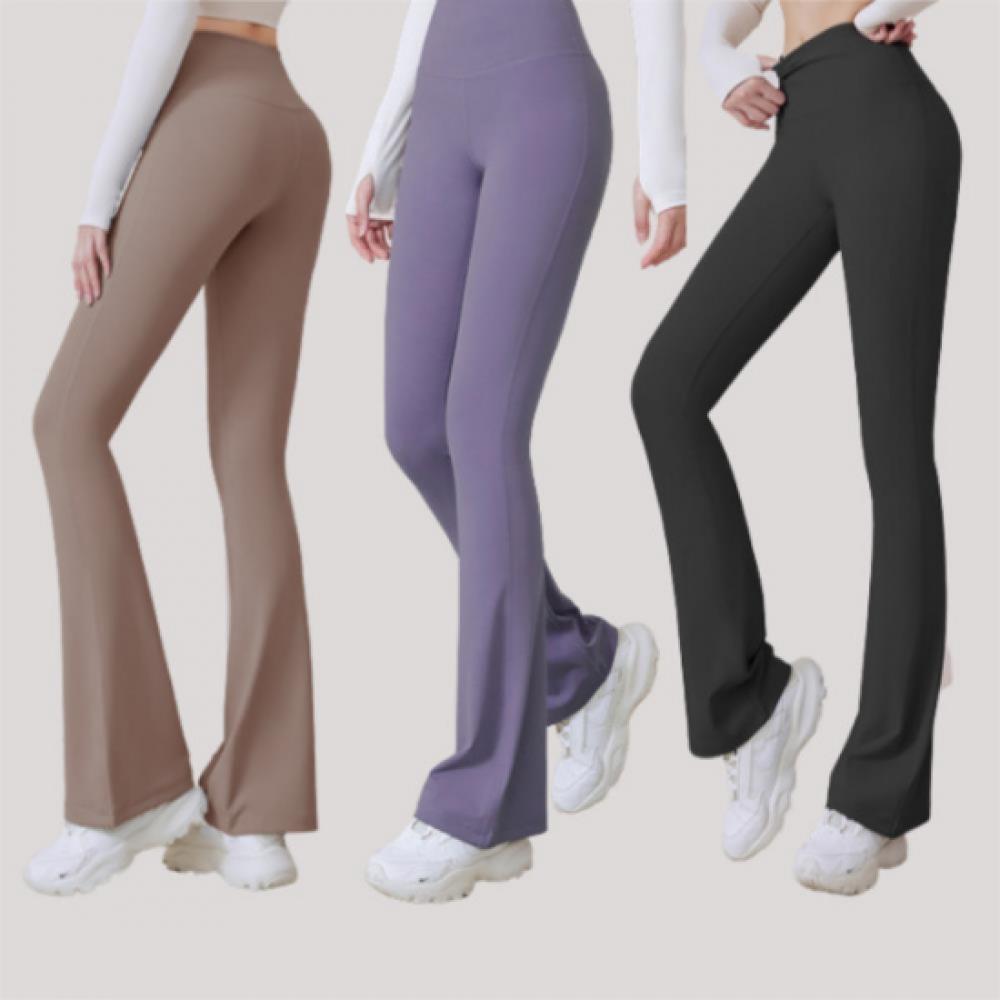 New Arrivals Open Run Women Bootcut Leggings Sportswear Solid Color