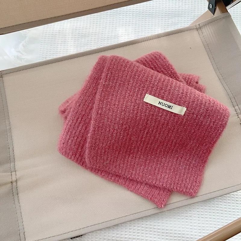 1-8Years Wool Versatile Children's Scarf Autumn and Winter Knitted Warm Scarves for Boys and Girls Trendy Windproof Headscarf