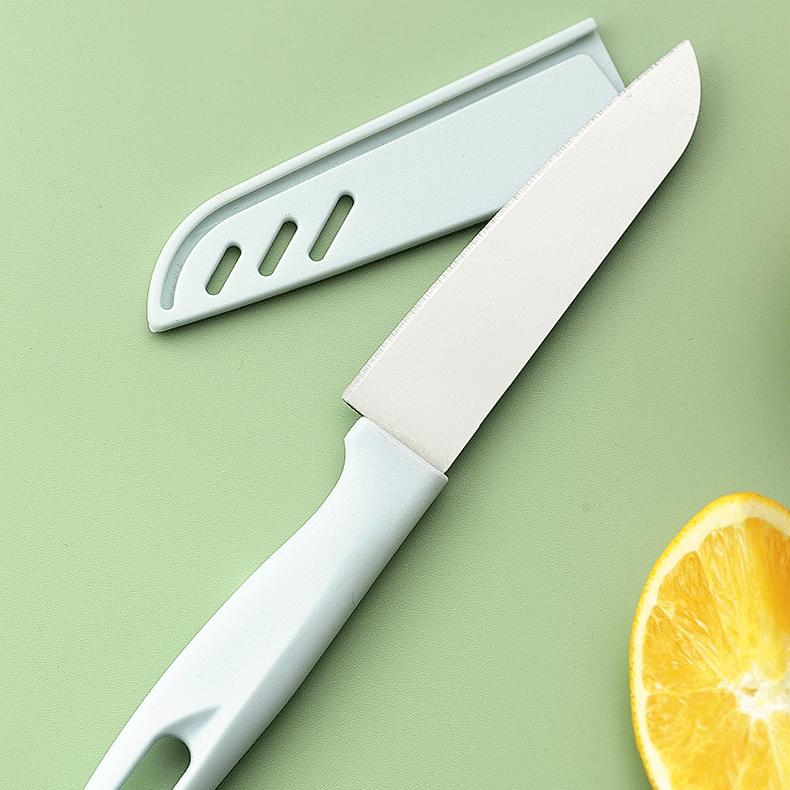 2023 Nová móda Levné Nůž na chléb Nůž na sýr se třemi otvory Multifunkční nůž s dvojitým hrotem Nordic Pink Fruit Knifes kuchyňské nože