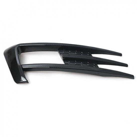 Front Fog Lamp Eyebrow Cover Trim For Golf MK7 2014 2015-2017 2016 Glossy Black