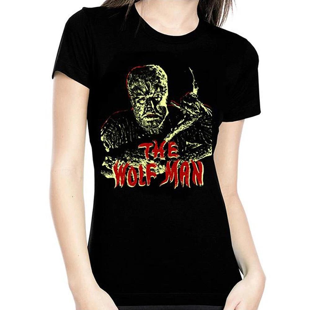 UNIVERSAL The Wolf Man Glow In The Dark Juniors T-Shirt S-XL NEW M