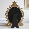 Handcrafted Oval Photo Frame Stand Lightweight Resin Photo Frame Photo Display Holder  Home