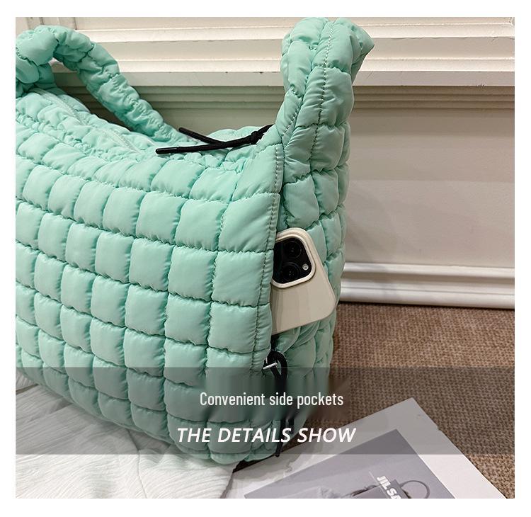 Pleated Cloud Bag 2025: Large Cotton Tote, Korean Style Crossbody & Shoulder Bag