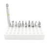 50 Holes Bits Storage Box Screwdriver Bit Organizer Hex Impact Drill Bits Attachment Organizer Plastic Compact Portable Case