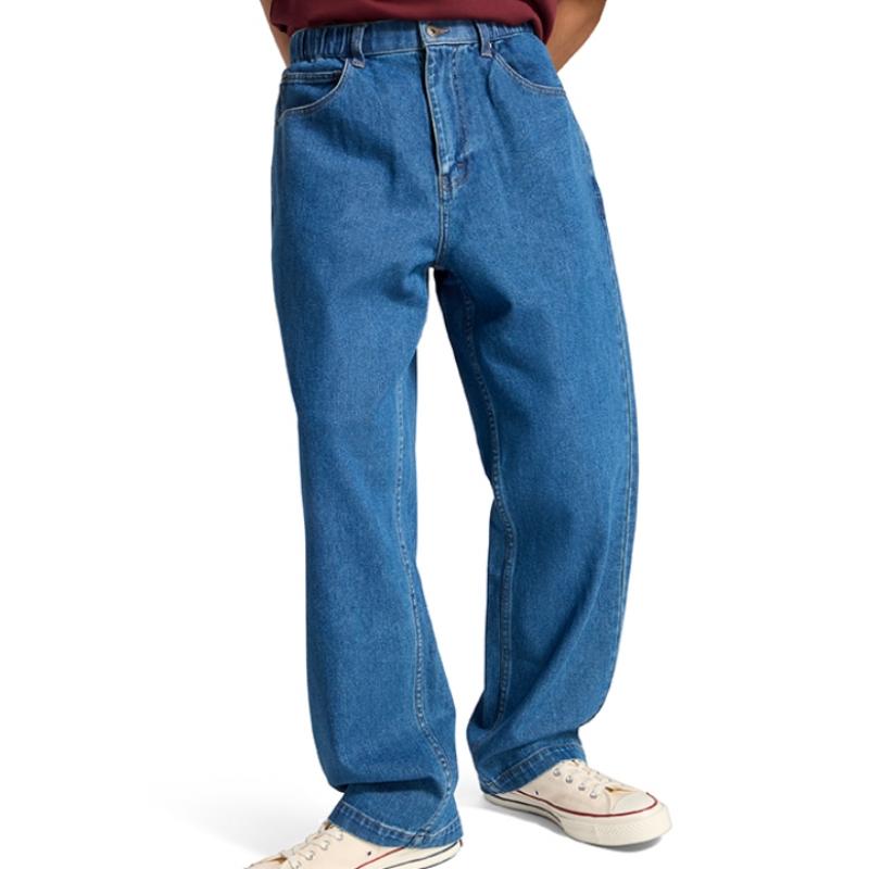 Converse Pantalones vaqueros holgados con dobladillo abierto en índigo claro medio 10027289 A01