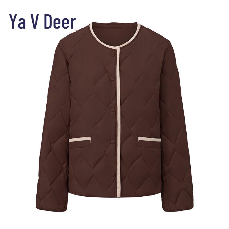 Yalu EW Women's Round Neck Diamond Quilted Lightweight Down Jacket