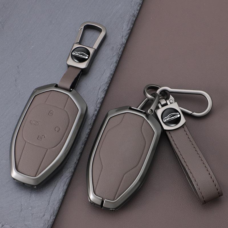 Stylish Leather Car Key Case Cover For Gac Trumpchi Gs4 Gm8 Ga4 Gs5 Gs3 Ga3 Ga6 Sgs7 Legend Gs8 Metal Remote Fob Key Accessories