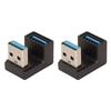 2Pcs USB3.0 Male To Female Adapter 10Gbps Transmission Aluminum Alloy Rapid Heat Dissipation USB3.0 Adapter