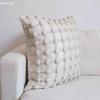 Creative 3D Bubble Cushion Cover Cream White Plaid Light Luxury Pillow Covers Decorative Fashion Home Decor Sofa Cushion Cover