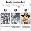 Pearl painting diy sticky diamond creative goose cowboy hat bow tie diamond painting kit living room hanging painting