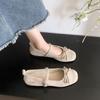 French retro single shoes women's bow new Mary Jane shoes spring gentle ballet shoes single shoes skirt