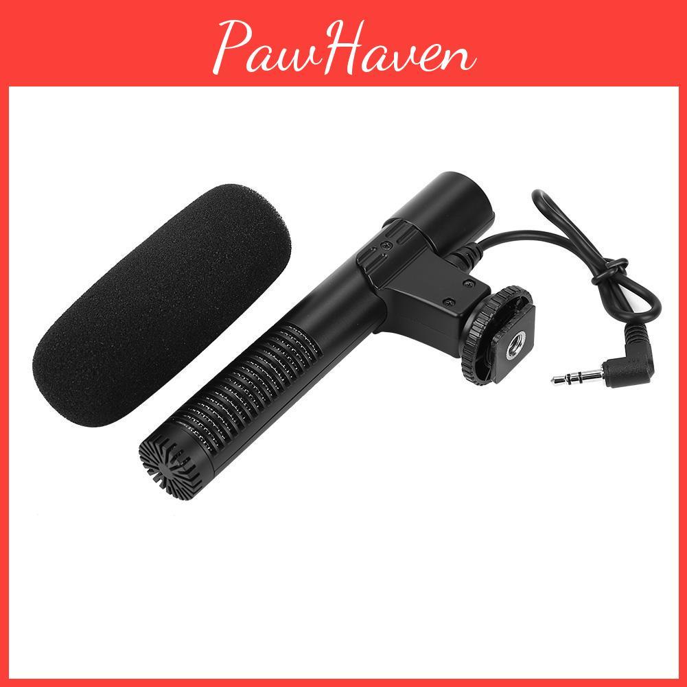 Microphone Portable Condenser Lightweight With Windsheid For Camera Camcorder