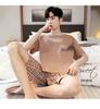 Men's Short-Sleeve Cartoon Pajama Set with Shorts