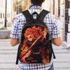 Demon Slayered Backpack Anime Characters Pretty Backpacks Teen Cycling Breathable School Bags Colorful Rucksack