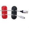 1PC 10G 7 Colour Silicone Wire Charger Lead Fixing Clips SUSB Cable Organizer Winder Desktop Tidy Holder for Mouse Headphone