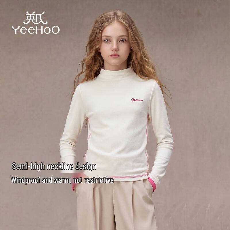 YEEHOO Girls' Long-Sleeve High-Neck Thermal Base Layer