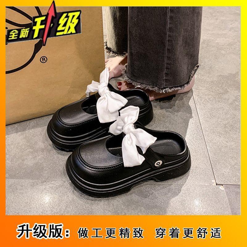 Thick-soled muffin bottom sweet casual women's bag head women's shoes summer new bow small fragrant sandals women