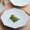 High Footed Ceramic Dining Plate Fruit Plates Sushi Plate Western Style Steak Plates Display Tray Dessert Bowl Dim Sum Dish Tray