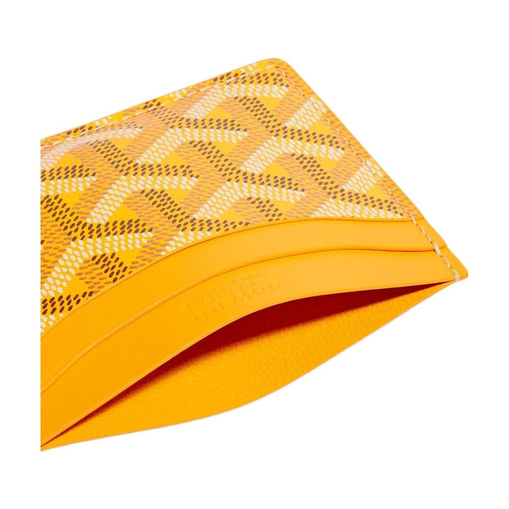 Goyard Saint-Sulpice Geometric Pattern Printed Color Block Canvas And Calfskin Card Holder Unisex Card Holder Color-1 Color-2 Color-3 STSULPPMLTY