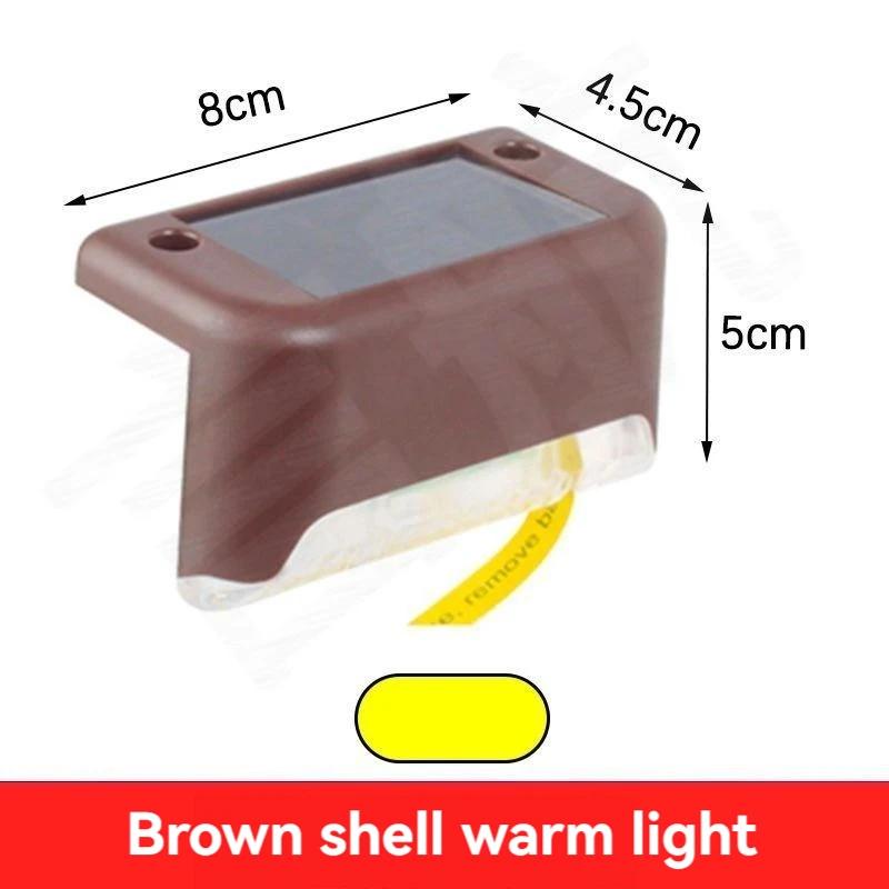 

4 шт. Солнечный уличный светильник, уличные солнечные светильники для садового декора, водонепроницаемый уличный светильник для ступенек
