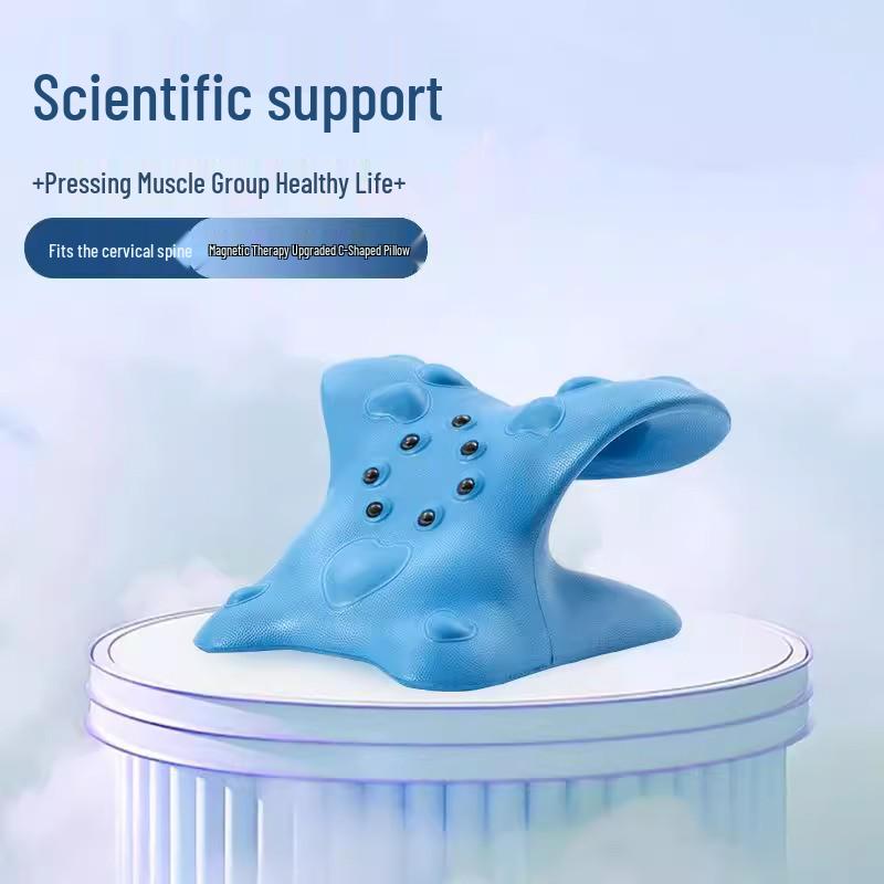 C-Shaped Cervical Neck and Shoulder Massage Pillow for Home Use