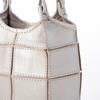 Peaks Peak Cowhide Patchwork Tote Size S Silver 2-Way Bag, (30-00-00001), Women's