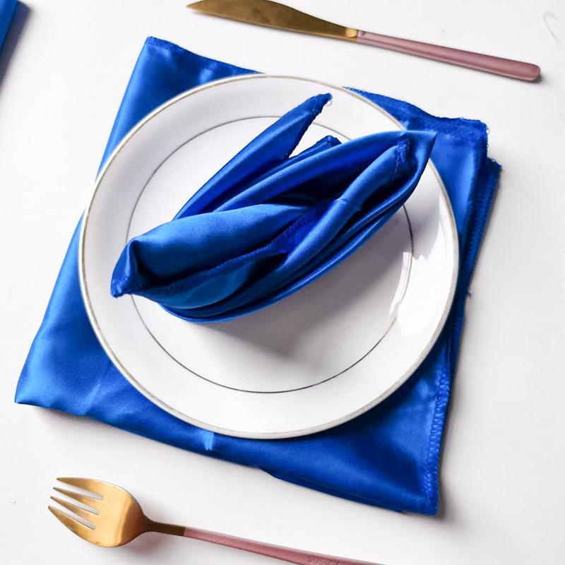 Polyester Servierstoff Serviettentuch Tisch Abendessen Teller Leinen Taschentuch Handtuch Set Für Hotel Hochzeit Party Veranstaltungen Dekoration